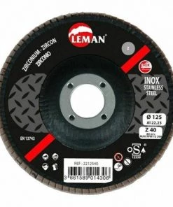 Disque A Lamelles Zirconium 115mm Grain 40 Z LEMAN