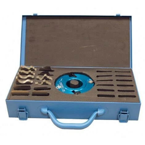 Leman - Coffret Porte-outil à Profiler D.120 Al.50 Ht.50 Et 6 Jeux De Fers Profiles 3 Leman - Coffret Porte-outil à Profiler D.120 Al.50 Ht.50 Et 6 Jeux De Fers Profiles