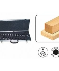 Leman - Coffret 5 Mèches Diam12/14/16/18/20 Lt.460 Queue 6 Pans Charpente