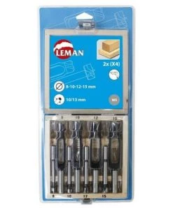 Leman - Coffret 8 Meches Acier à Façon.+Bouchonner D8/10/12/15