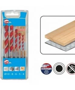 Leman - Coffret 5 Forets Cylindriques Multimateriaux - 702.000.05