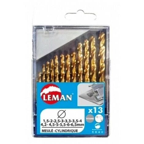 Leman - Coffret 13 Forets Metal Titane Diam1.5 à 6.5mm 3 Leman - Coffret 13 Forets Metal Titane Diam1.5 à 6.5mm