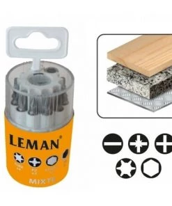 Leman - Coffret De 9 Embouts De Vissage Pz - Ph - Fente + Porte-Embout