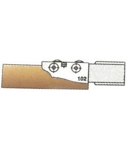 LEMAN 2 Fers HM Profil N°102 Par-dessus 50 X 25 X 2 Mm Pour Porte-outils 948.180.30.101