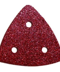 LEMAN 10 Patins Abrasifs Triangulaires Auto-agrippants 80 X 80 Mm - Grain 60