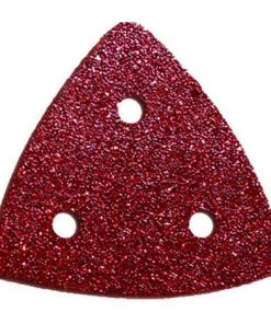 LEMAN 10 Patins Abrasifs Triangulaires Auto-agrippants 80 X 80 Mm - Grain 60/80/120