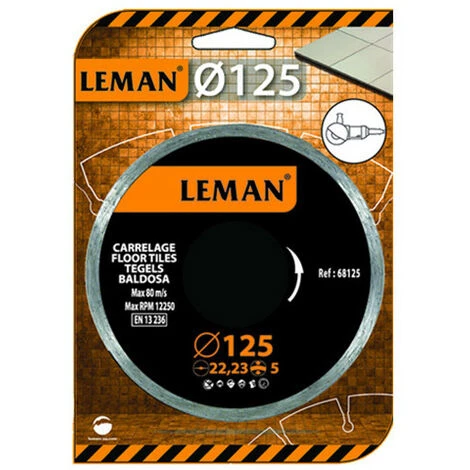 LEMAN Disque Diamant D. 115 X 2 X 22.23 Mm - HT. 5 Mm - Carrelage 3 LEMAN Disque Diamant D. 115 X 2 X 22.23 Mm - HT. 5 Mm - Carrelage