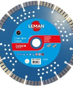 LEMAN Disque Diamant D. 115 X 2 X 22,23 Mm - HT. 12 Mm - Béton Armé