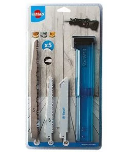 LEMAN Assortiment 12 Lames De Scie Sabre - Bois / Métal