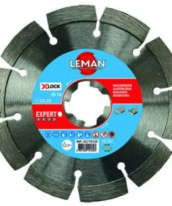 LEMAN Disque Diamant Béton, Béton Armé D. 115 X 2,4 Mm X-LOCK - Ht. 10 Mm