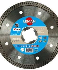 LEMAN Disque Diamant Grès Cérame D.125 X 1,4 Mm X-LOCK - Ht. 7 Mm