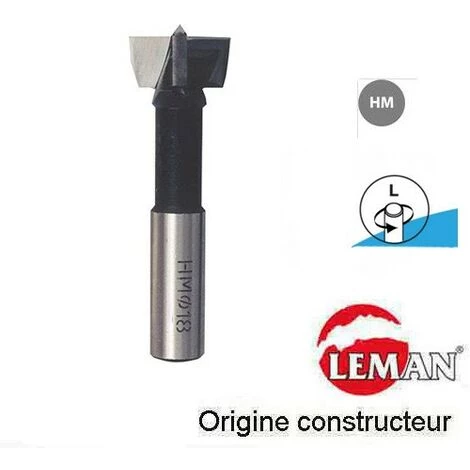 Mèche à Façonner HM D. 15 Mm L. 57 Mm Rotation à Gauche - 102.715.01 - Leman 3 Mèche à Façonner HM D. 15 Mm L. 57 Mm Rotation à Gauche - 102.715.01 - Leman