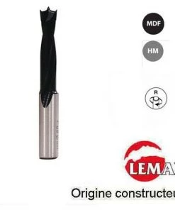 Mèche à Tourillon Carbure D. 5 Mm L. 57 Mm Rot. Droite - 265.705.00 - Leman