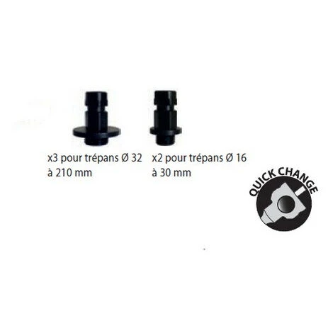 Leman - Mandrin Automatique Pour Trépan HSS Bimétal Avec 5 Adapteurs 4 Leman - Mandrin Automatique Pour Trépan HSS Bimétal Avec 5 Adapteurs – Image 2