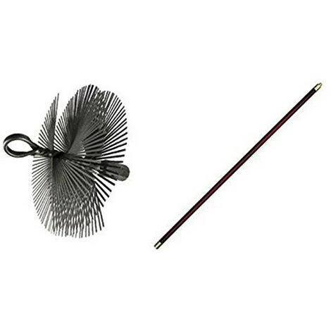 Leman - Kit De Ramonage 7 Ml Cannes Et Hérisson Rond Acier Diam250mm 3 Leman - Kit De Ramonage 7 Ml Cannes Et Hérisson Rond Acier Diam250mm