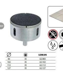 Leman - Trépan Diamanté Carrelage 83 Mm -LEMAN Soldes Boutique 4977868 2