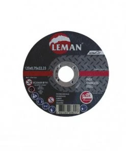 Disque De Tronçonnage Inox Ultracut - Leman SA - Corindon Supérieur - Plat - ø125mm - Ep. 0.75mm