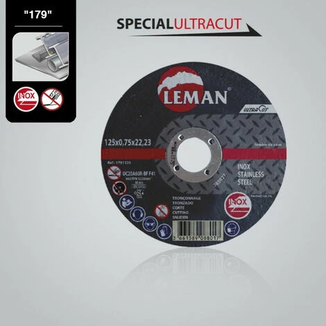 Disque De Tronçonnage Inox Ultracut - Leman SA - Corindon Supérieur - Plat - ø125mm - Ep. 0.75mm 4 Disque De Tronçonnage Inox Ultracut - Leman SA - Corindon Supérieur - Plat - ø125mm - Ep. 0.75mm – Image 2