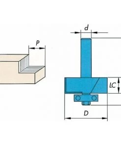 LEMAN 4008 Fraise à Feuillurer Avec Guide à Roulement