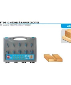 Leman : Coffret 10 Fraises Droites Queue 8 Mm