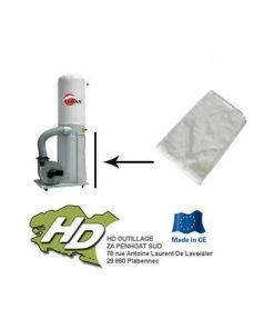 LEMAN Sac Coton à Copeaux Bois D.500mm Longueur 1000 Mm