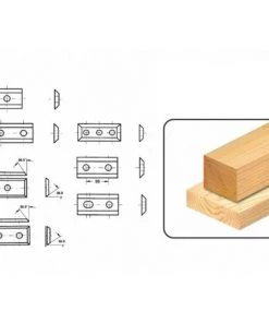 Leman - Lot De 10 Plaquettes Réversibles Au Carbure 12x19,5mm