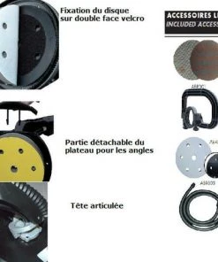 Leman - Ponceuse Murale Et Plafond 225 Mm - POG225 -LEMAN Soldes Boutique 76351 2