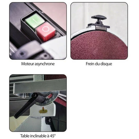 Leman - Ponceuse à Disque 305mm 900W Monophasé - PON306 4 Leman - Ponceuse à Disque 305mm 900W Monophasé - PON306 – Image 2