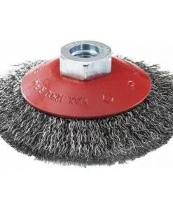 LEMAN Brosse Cuvette Acier Ondulé 100 Mm