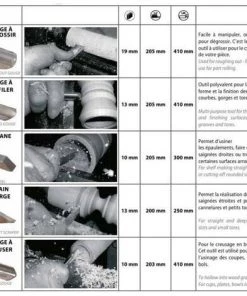 Leman - Coffret Assortiment 5 Outils De Tournage Acier -LEMAN Soldes Boutique 85012 3