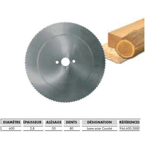Leman - Lame Acier 600x2.8x30 80 Denture Couchee 3 Leman - Lame Acier 600x2.8x30 80 Denture Couchee