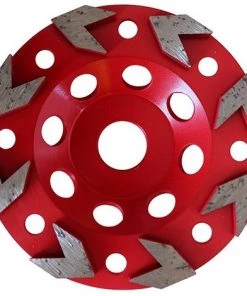 Plateau Diamanté à Flèche D. 125 X Al. 22,23 X Ht. 5 Mm. Béton, Granit Et Pierre Naturelle - 2500125 - LEMAN