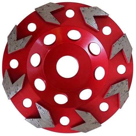 Plateau Diamanté à Flèche D. 125 X Al. 22,23 X Ht. 5 Mm. Béton, Granit Et Pierre Naturelle - 2500125 - LEMAN 3 Plateau Diamanté à Flèche D. 125 X Al. 22,23 X Ht. 5 Mm. Béton, Granit Et Pierre Naturelle - 2500125 - LEMAN