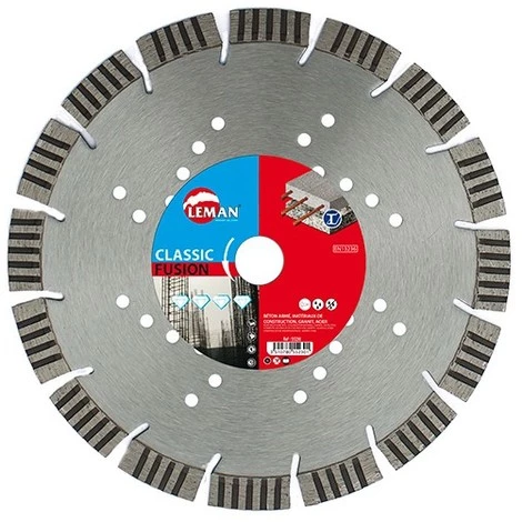 Disque Diamant Ségmenté D. 115 X Al. 22,23 X Ht. 10 X ép. 2 Mm. Béton Armé, Acier - 55115 - LEMAN 3 Disque Diamant Ségmenté D. 115 X Al. 22,23 X Ht. 10 X ép. 2 Mm. Béton Armé, Acier - 55115 - LEMAN