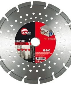 LEMAN Disque Diamant Segmenté Mixte D. 350 X Al. 25,4 X Ht. 10 X ép. 3,2 Mm. Béton Armé, Acier, Brique, Granit Etc - 720355 -