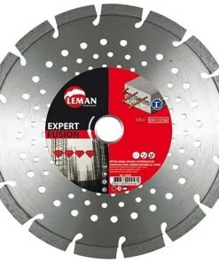 LEMAN Disque Diamant Segmenté Mixte D. 400 X Al. 25,4 X Ht. 10 X ép. 3,2 Mm. Béton Armé, Acier, Brique, Granit Etc - 720405 -