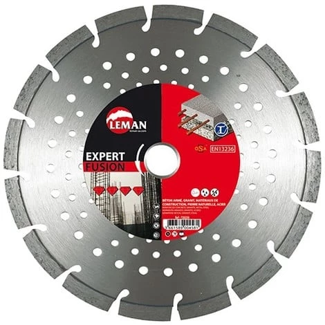 LEMAN Disque Diamant Segmenté Mixte D. 400 X Al. 25,4 X Ht. 10 X ép. 3,2 Mm. Béton Armé, Acier, Brique, Granit Etc - 720405 - 3 LEMAN Disque Diamant Segmenté Mixte D. 400 X Al. 25,4 X Ht. 10 X ép. 3,2 Mm. Béton Armé, Acier, Brique, Granit Etc - 720405 -