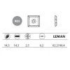 Leman - 10 Plaquettes D'araseur 14,3x14,3x2,5 Mm 4 Coupes -LEMAN Soldes Boutique 978010 1