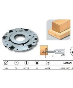 Leman - Porte-outils à Rainer Extensible 160x50x8/15,5 Z4+V4 - 950.9.160.51.81