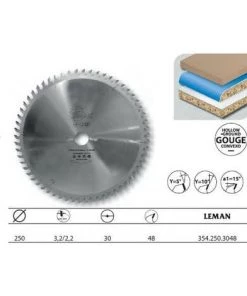 Leman - Lame Carbure Mise à Format 250x30x48z Gouge / Stratifies