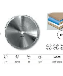 Leman - Lame Carbure Mise à Format 300x30x72z Tp / Bois Stratifies
