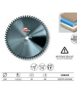 Leman - Lame Hm Micro-Grain Mise à Format 250x30x48z Gouge / Panneaux