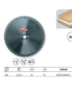 Leman - Lame Hm Micro-Grain Mise à Format 300x30x72z Alt. / Bois
