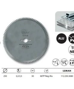 Leman - Lame Carbure 250x30x80z Neg. Tp / Metaux Non-Ferreux -LEMAN Soldes Boutique 978109 4