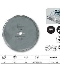 Leman - Lame Carbure 330x32x96z Neg. Tp / Metaux Non-Ferreux
