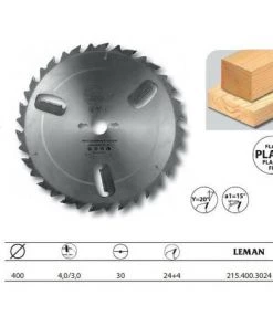 Leman - Lame Carbure 400x30x24z Plates+Ar +4r /Bois