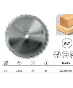 Leman - Lame Carbure Debit 315x30x24z Alt. / Anti-Recul / Bois -LEMAN Soldes Boutique 978125 2