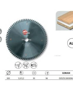 Leman - Lame Hm Micro-Grain Mise à Format 300x30x96z Alt. / Bois